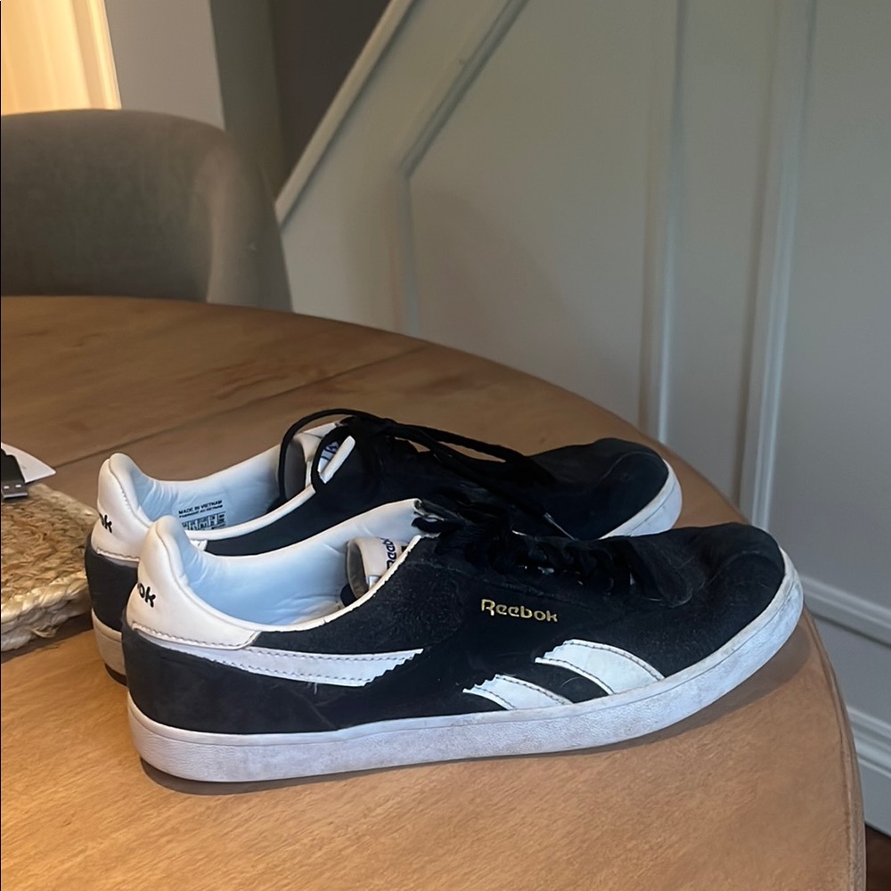 Reebok Black and White Classic Sneakers